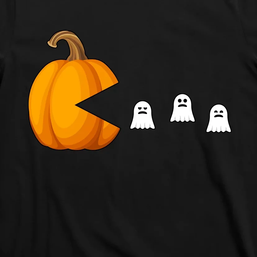 Pumpkin Ghosts Retro Pic Elated T-Shirt