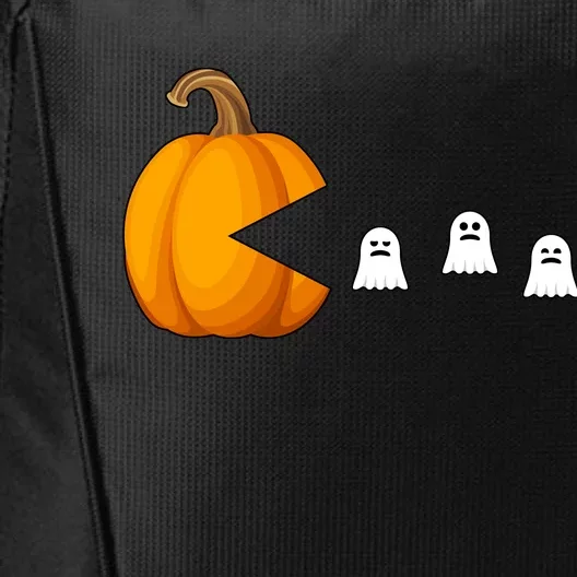 Pumpkin Ghosts Retro Pic Elated City Backpack