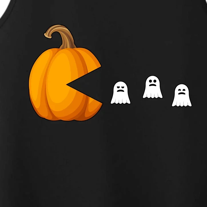 Pumpkin Ghosts Retro Pic Elated Performance Tank