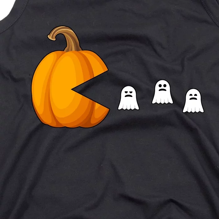 Pumpkin Ghosts Retro Pic Elated Tank Top