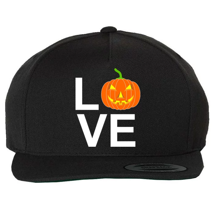 Pumpkin Love Halloween Wool Snapback Cap