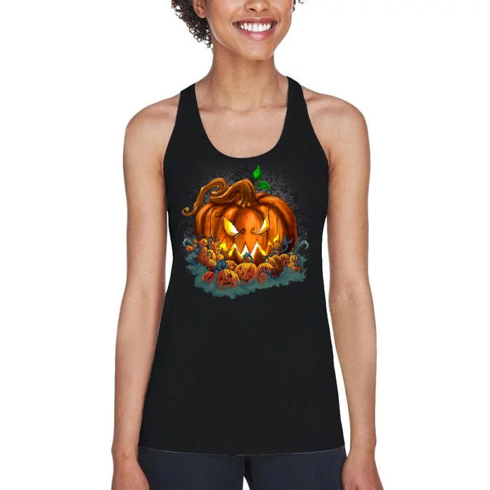 Pumpkin Patch Halloween Women's Racerback Tank