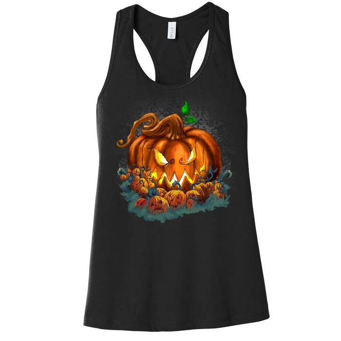 Pumpkin Patch Halloween Women's Racerback Tank