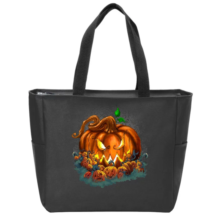 Pumpkin Patch Halloween Zip Tote Bag