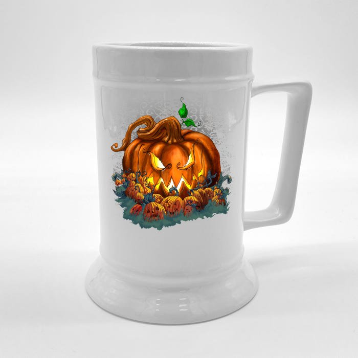 Pumpkin Patch Halloween Front & Back Beer Stein