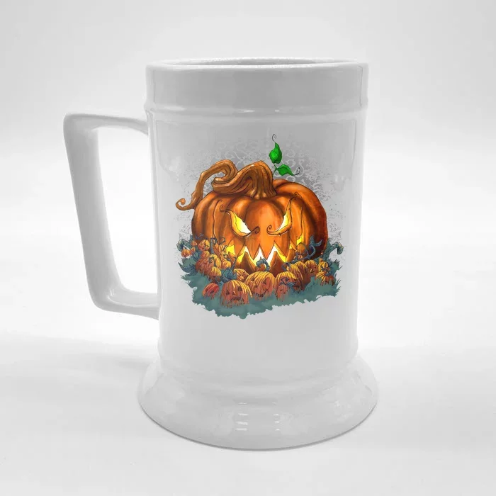 Pumpkin Patch Halloween Front & Back Beer Stein