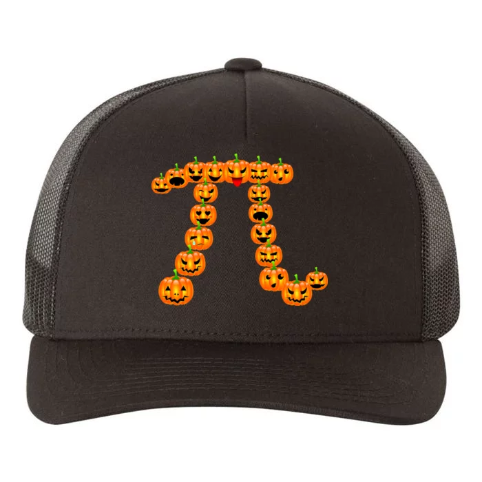 Pumpkin Pi Emoji's Halloween Math 3.14 Yupoong Adult 5-Panel Trucker Hat