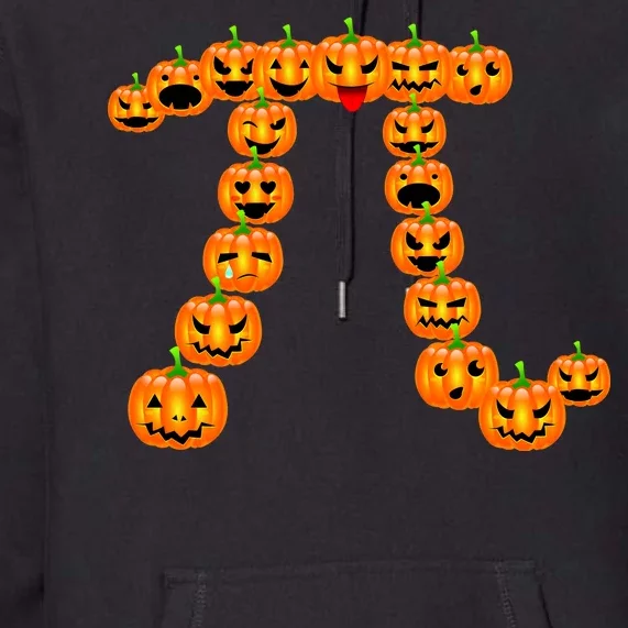 Pumpkin Pi Emoji's Halloween Math 3.14 Premium Hoodie