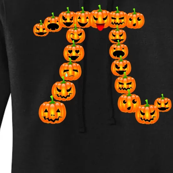 Pumpkin Pi Emoji's Halloween Math 3.14 Women's Pullover Hoodie