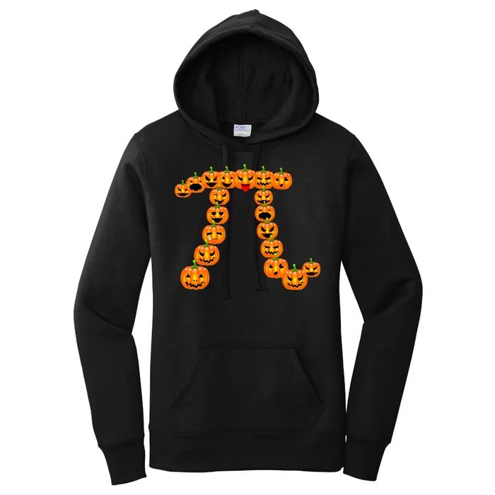 Pumpkin Pi Emoji's Halloween Math 3.14 Women's Pullover Hoodie