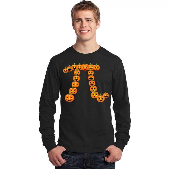 Pumpkin Pi Emoji's Halloween Math 3.14 Tall Long Sleeve T-Shirt