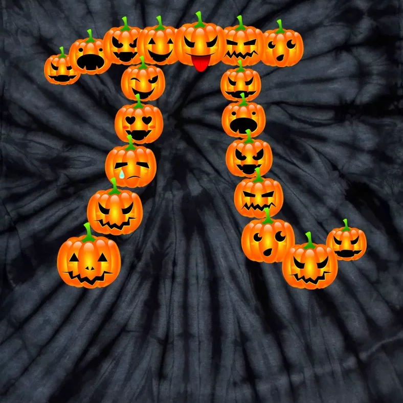 Pumpkin Pi Emoji's Halloween Math 3.14 Tie-Dye T-Shirt