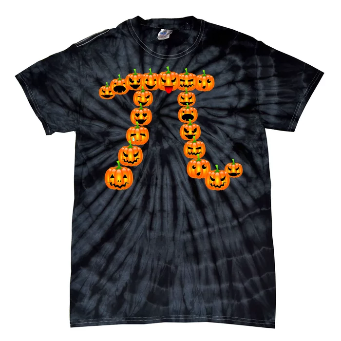 Pumpkin Pi Emoji's Halloween Math 3.14 Tie-Dye T-Shirt