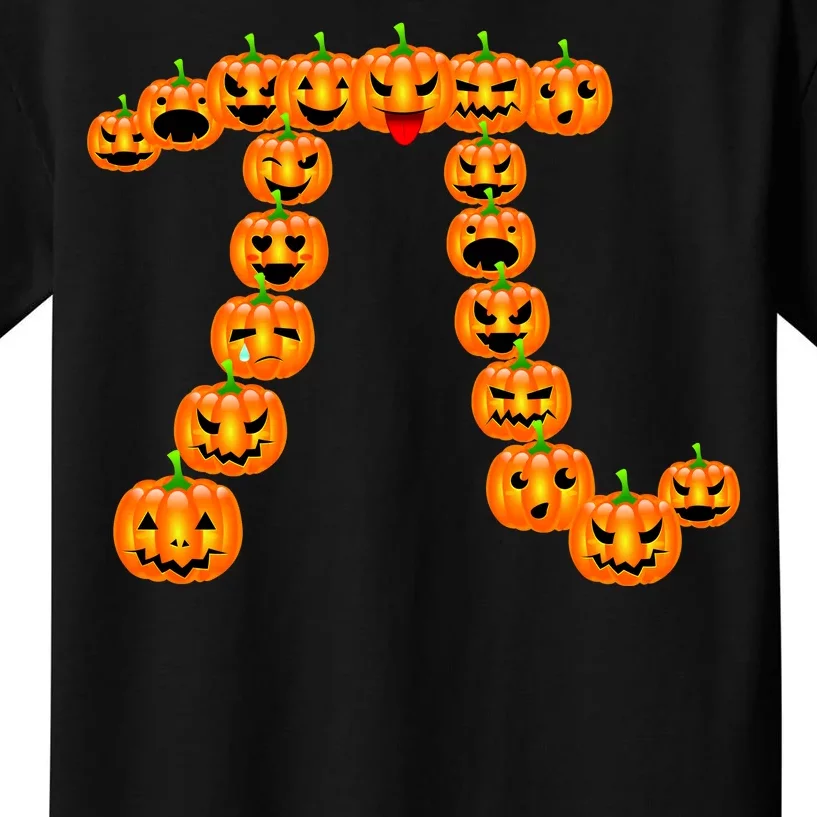 Pumpkin Pi Emoji's Halloween Math 3.14 Kids T-Shirt