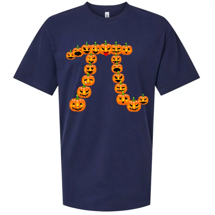 Pumpkin Pi Emoji's Halloween Math 3.14 Sueded Cloud Jersey T-Shirt