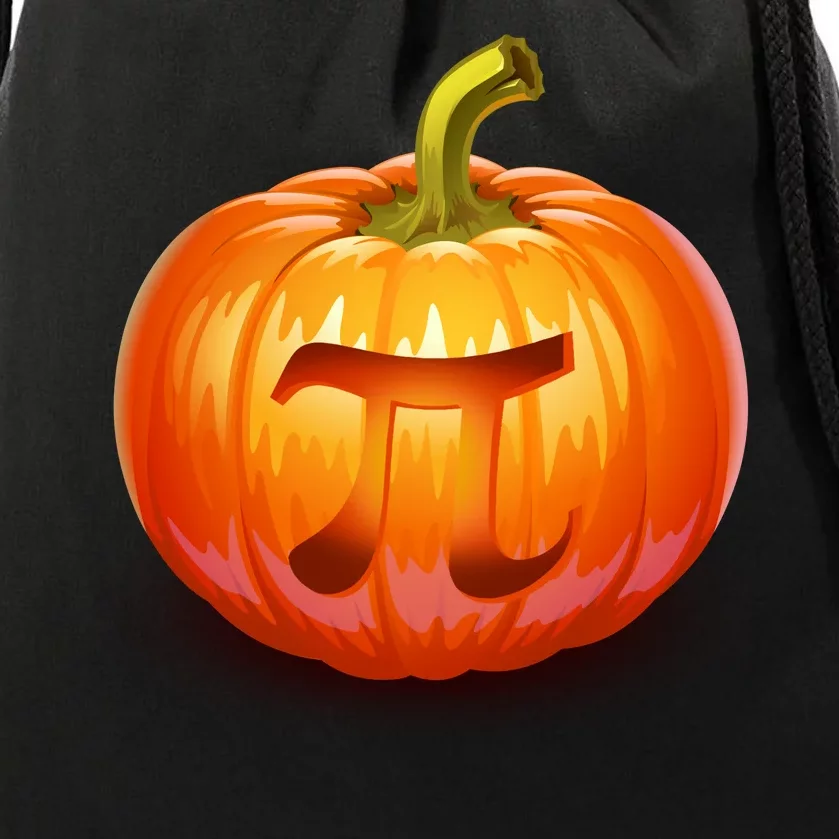 Pumpkin Pi Jack O Lantern Drawstring Bag