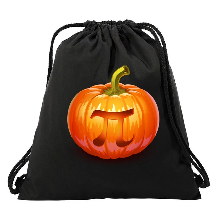 Pumpkin Pi Jack O Lantern Drawstring Bag