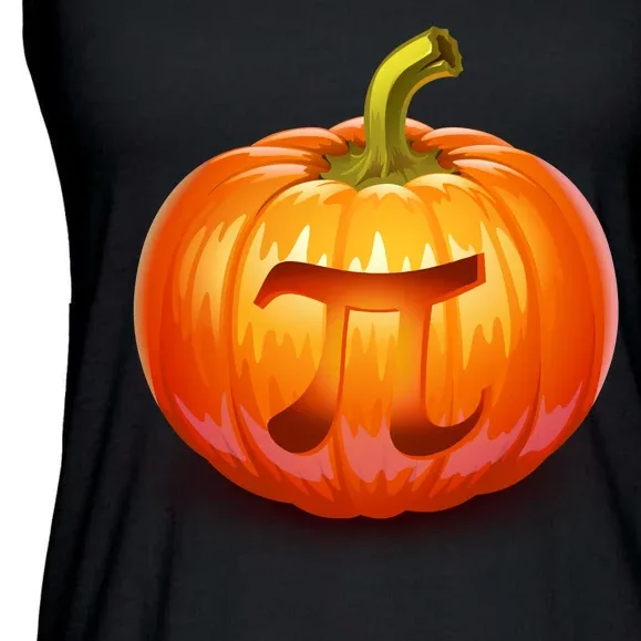 Pumpkin Pi Jack O Lantern Ladies Essential Flowy Tank