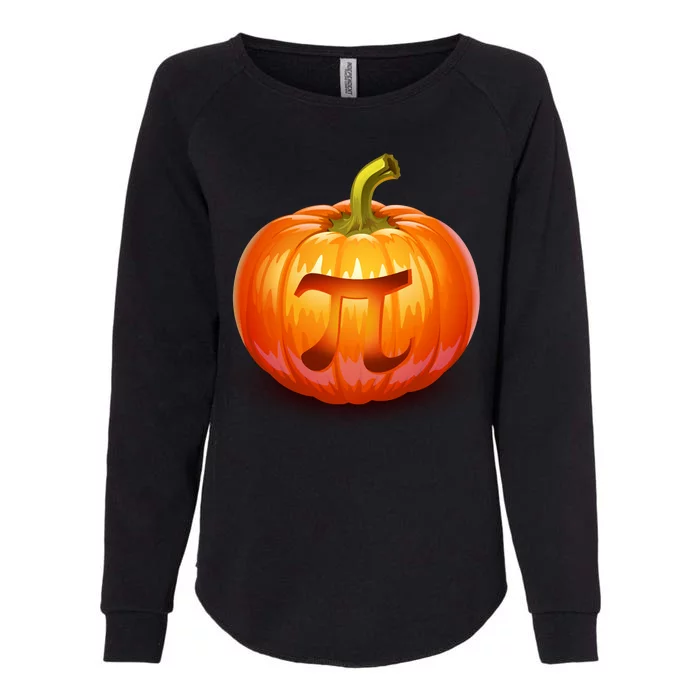 Pumpkin Pi Jack O Lantern Womens California Wash Sweatshirt