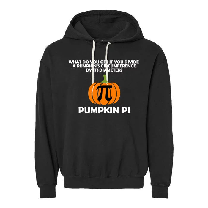 Pumpkin Pi Math Lovers Garment-Dyed Fleece Hoodie