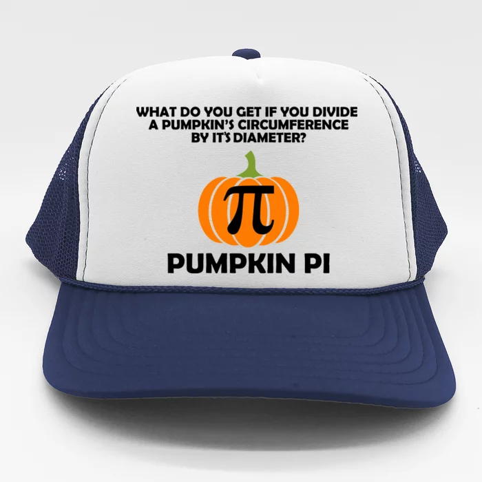 Pumpkin Pi Math Lovers Trucker Hat