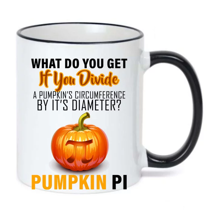 Pumpkin Pi Math Teacher Pun Black Color Changing Mug