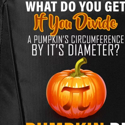 Pumpkin Pi Math Teacher Pun City Backpack