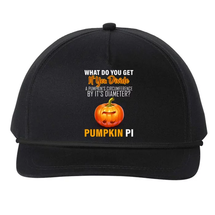 Pumpkin Pi Math Teacher Pun Snapback Five-Panel Rope Hat