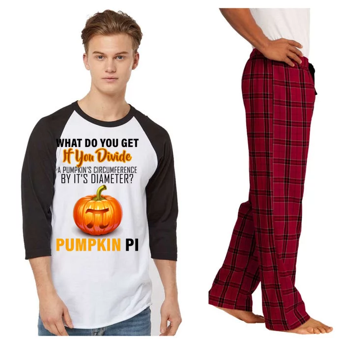 Pumpkin Pi Math Teacher Pun Raglan Sleeve Pajama Set