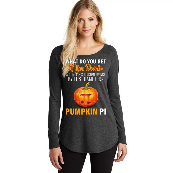 Pumpkin Pi Math Teacher Pun Women's Perfect Tri Tunic Long Sleeve Shirt