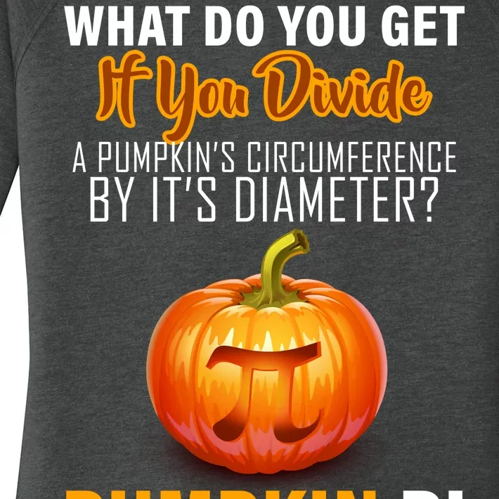 Pumpkin Pi Math Teacher Pun Women's Perfect Tri Tunic Long Sleeve Shirt