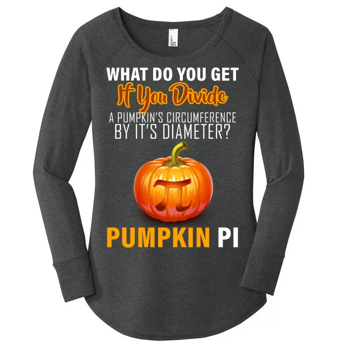 Pumpkin Pi Math Teacher Pun Women's Perfect Tri Tunic Long Sleeve Shirt