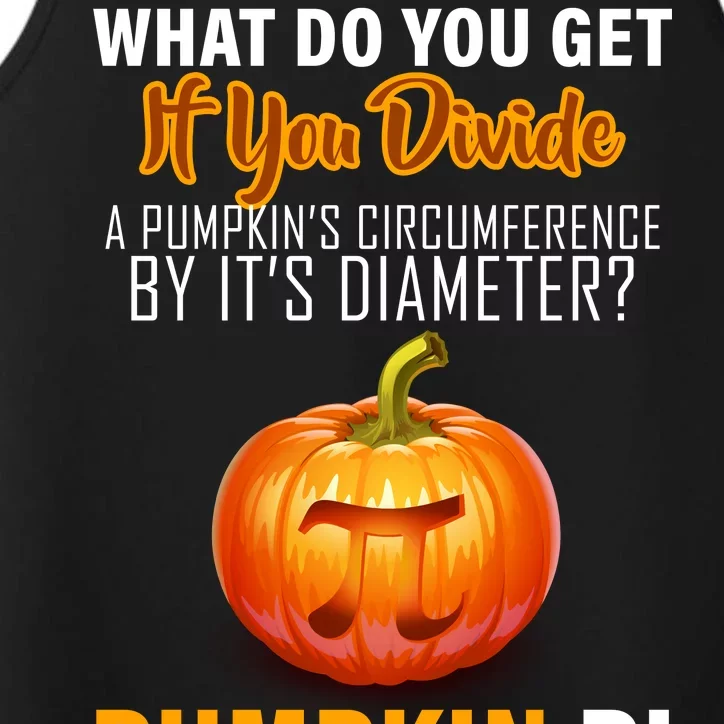 Pumpkin Pi Math Teacher Pun Performance Tank