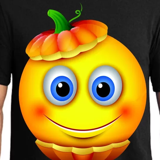 Pumpkin Smiley Emoji Pajama Set