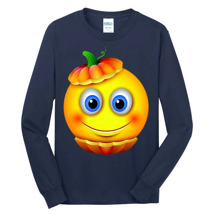 Pumpkin Smiley Emoji Tall Long Sleeve T-Shirt