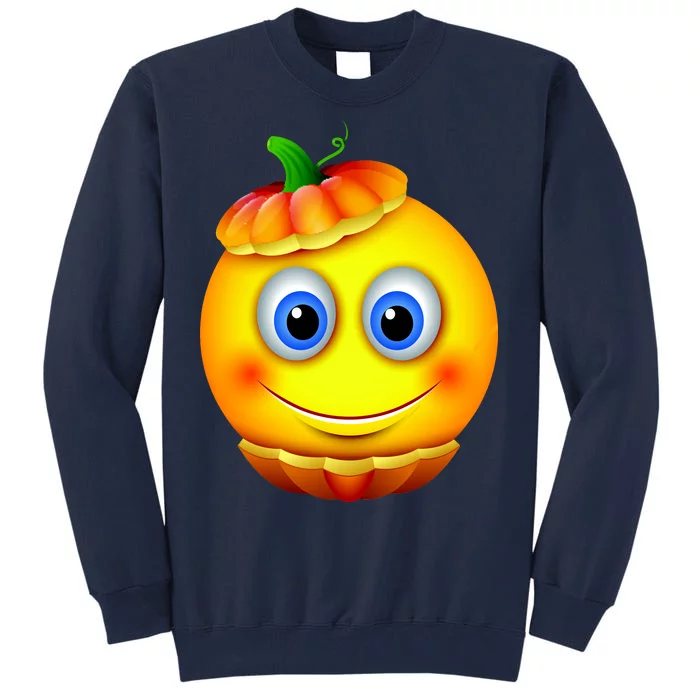 Pumpkin Smiley Emoji Tall Sweatshirt