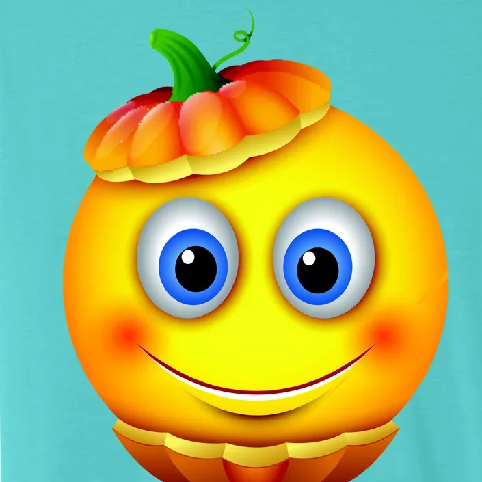 Pumpkin Smiley Emoji ChromaSoft Performance T-Shirt