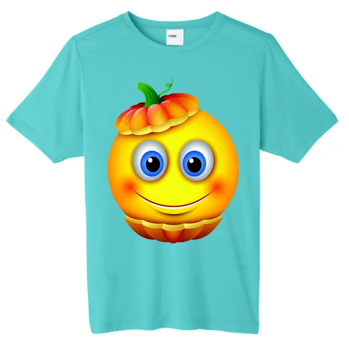 Pumpkin Smiley Emoji ChromaSoft Performance T-Shirt