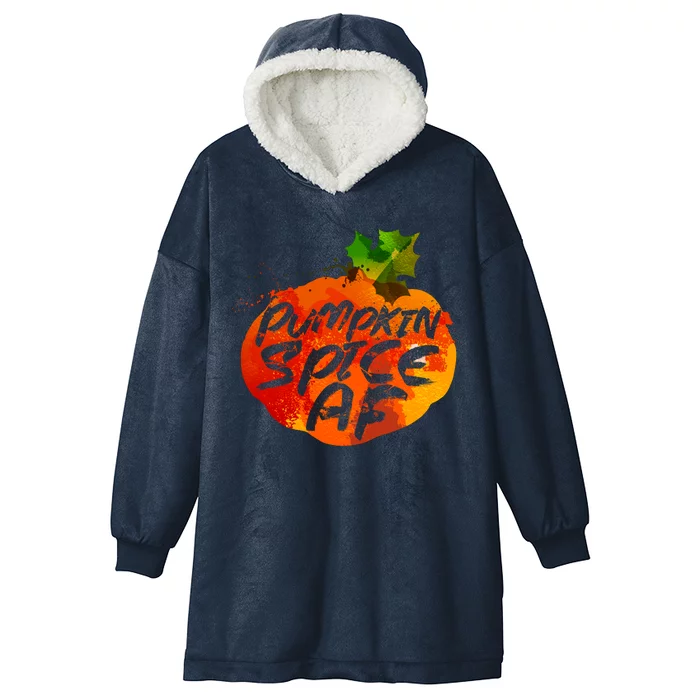 Pumpkin Spice AF Hooded Wearable Blanket