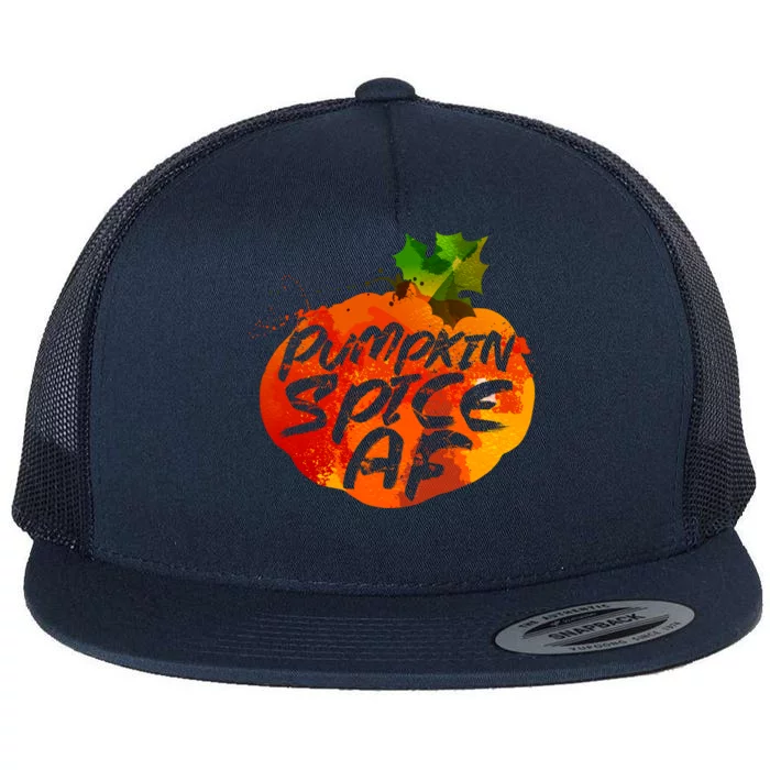 Pumpkin Spice AF Flat Bill Trucker Hat