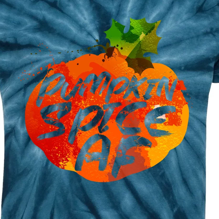 Pumpkin Spice AF Kids Tie-Dye T-Shirt