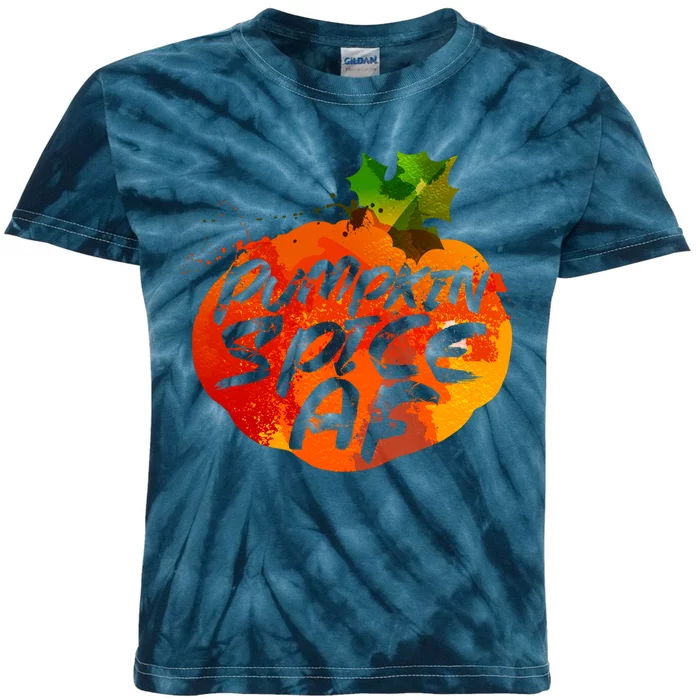 Pumpkin Spice AF Kids Tie-Dye T-Shirt