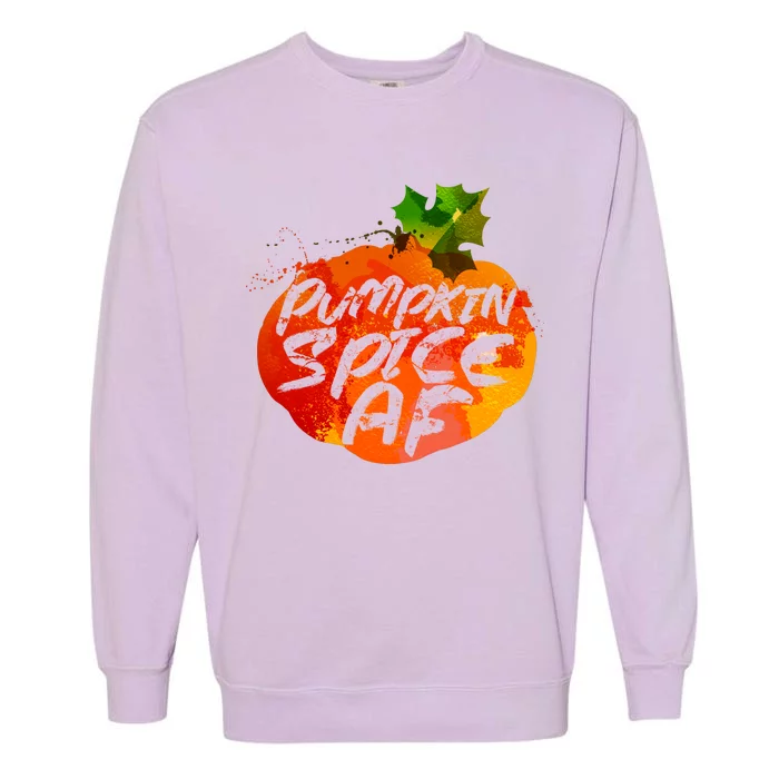 Pumpkin Spice AF Garment-Dyed Sweatshirt