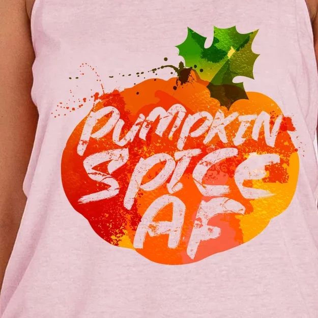 Pumpkin Spice AF Women's Knotted Racerback Tank