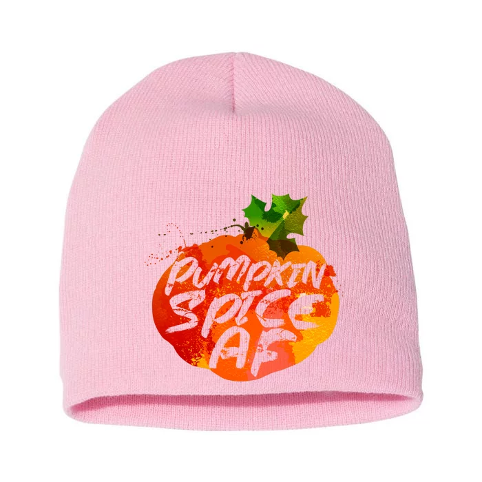 Pumpkin Spice AF Short Acrylic Beanie