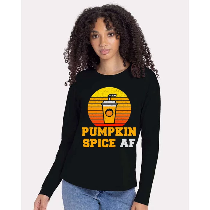 Pumpkin Spice AF1 Womens Cotton Relaxed Long Sleeve T-Shirt