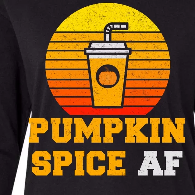 Pumpkin Spice AF1 Womens Cotton Relaxed Long Sleeve T-Shirt