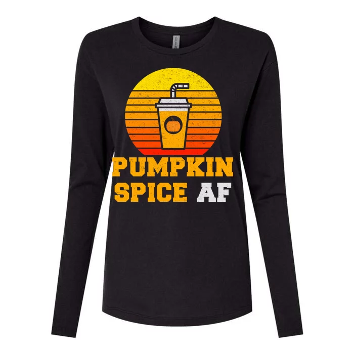 Pumpkin Spice AF1 Womens Cotton Relaxed Long Sleeve T-Shirt