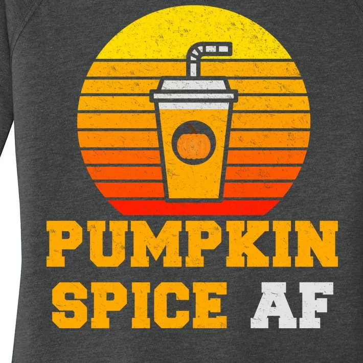 Pumpkin Spice AF1 Women's Perfect Tri Tunic Long Sleeve Shirt