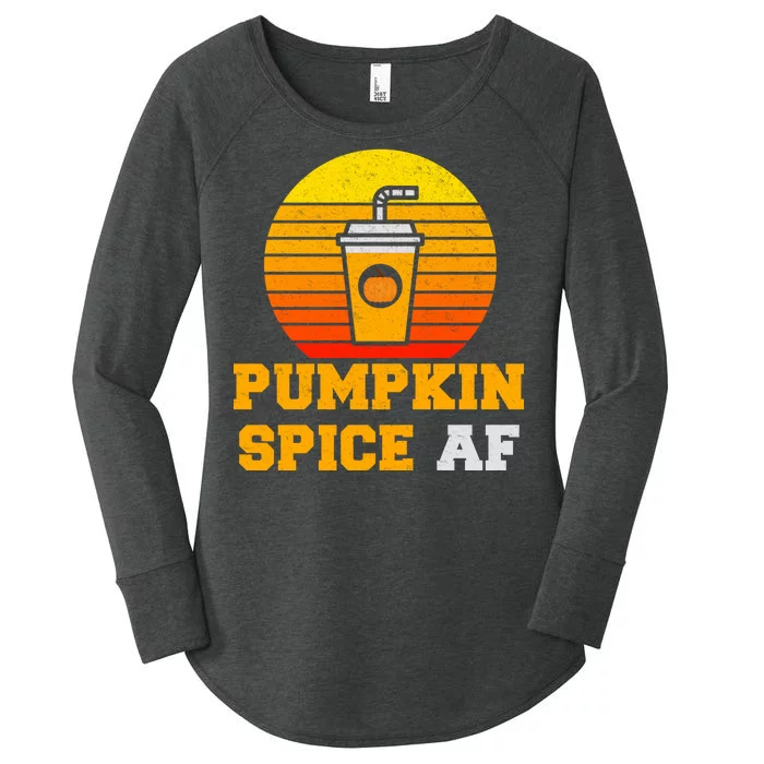 Pumpkin Spice AF1 Women's Perfect Tri Tunic Long Sleeve Shirt